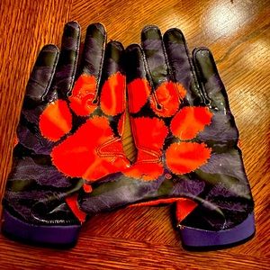Used Clemson Football gloves
